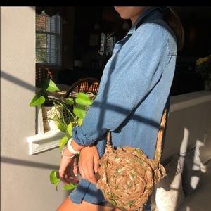 Handmade crochet plastic bag bag!